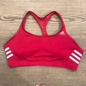 Pink adidas sports bra